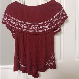 American Eagle Strapless Romper